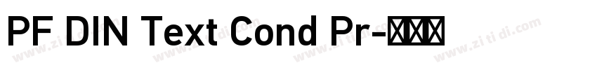 PF DIN Text Cond Pr字体转换